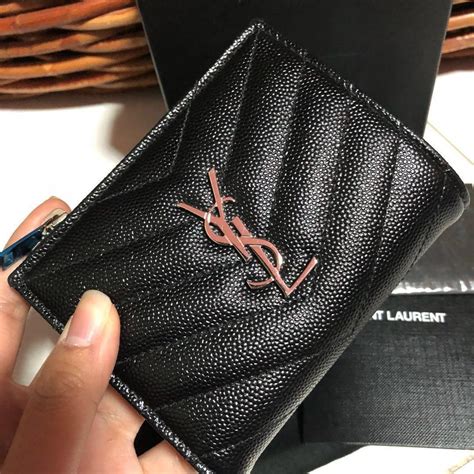 ysl small wallet white|YSL small wallet for women.